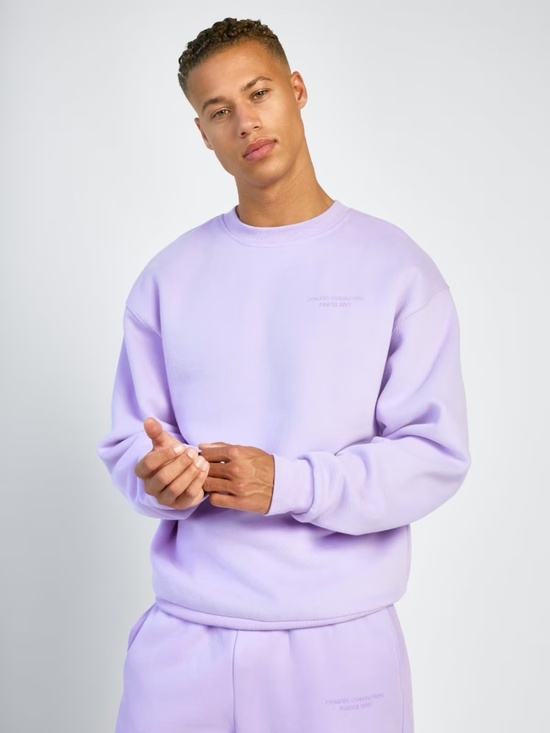 Comfrt Sweaters - Comfrt Pastel Lavender Crewneck Sweatshirt Size XS